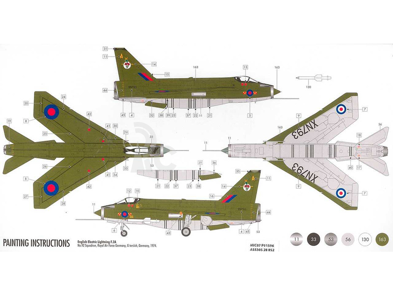 Airfix English Electric Lightning F2A (1:72) (set)