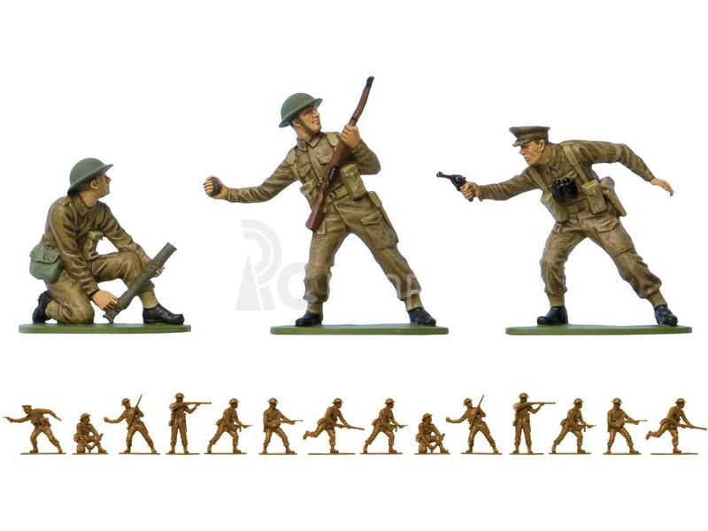 Airfix figurky - WWII British Infantry (1:32) (Vintage)