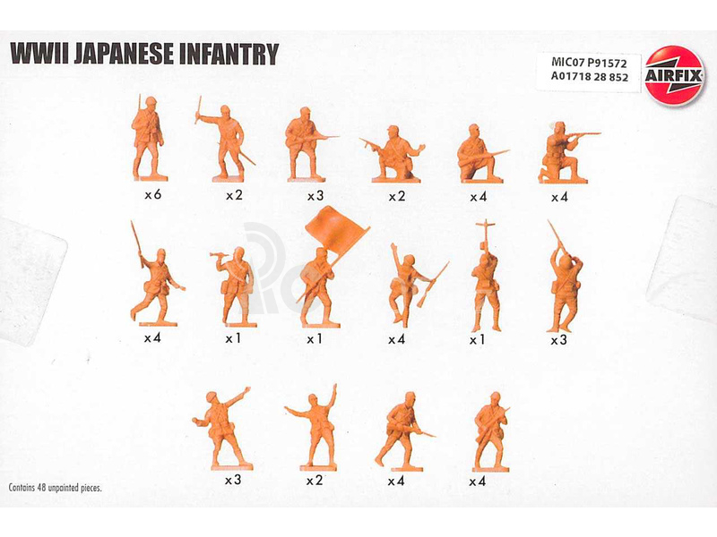 Airfix figurky - WWII japonská pěchota (1:72)