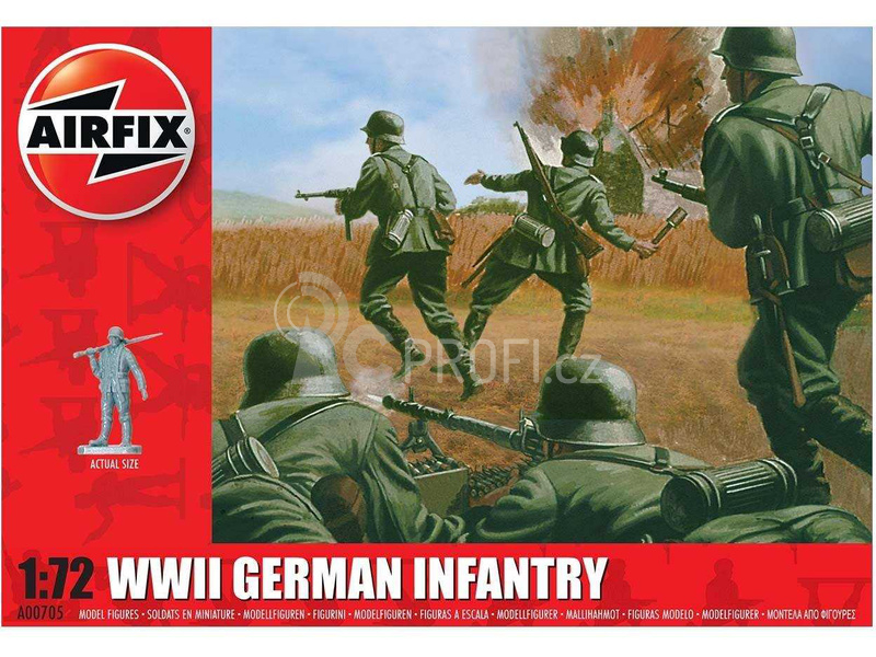 Airfix figurky - WWII německá pěchota (1:72)