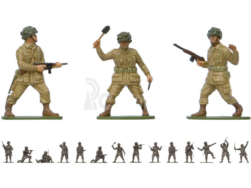 Airfix figurky - WWII U.S. Paratroops (1:32) (Vintage)