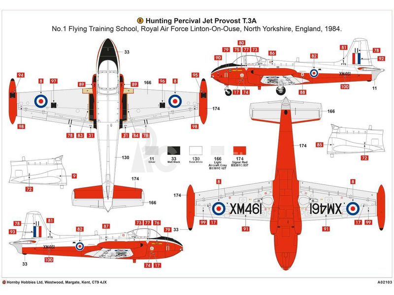 Airfix Hunting Percival Jet Provost T.3/T.3a (1:72)