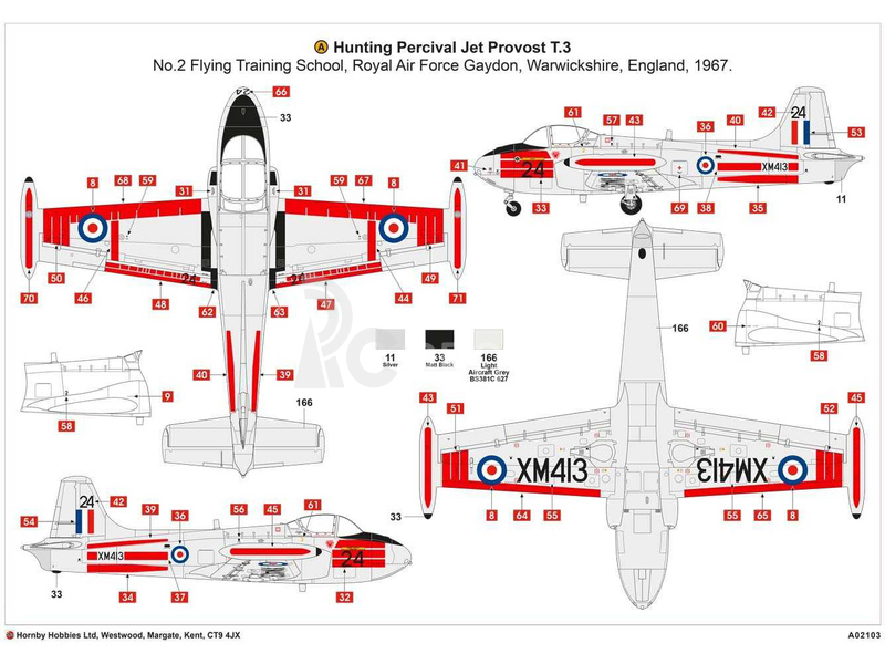 Airfix Hunting Percival Jet Provost T.3/T.3a (1:72)