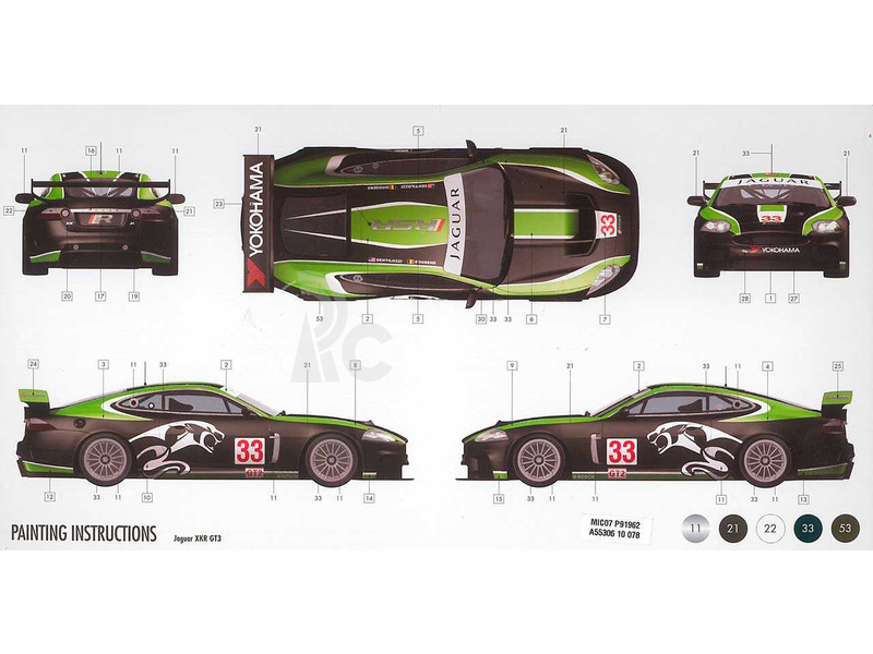 Airfix Jaguar XKRGT3 Fantasy Scheme (1:32) (set)