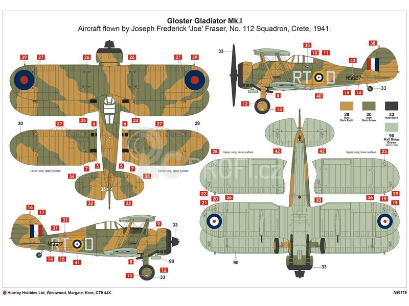 Airfix Junkers Ju-87R-2, Gloster Gladiator Mk.I (1:72)