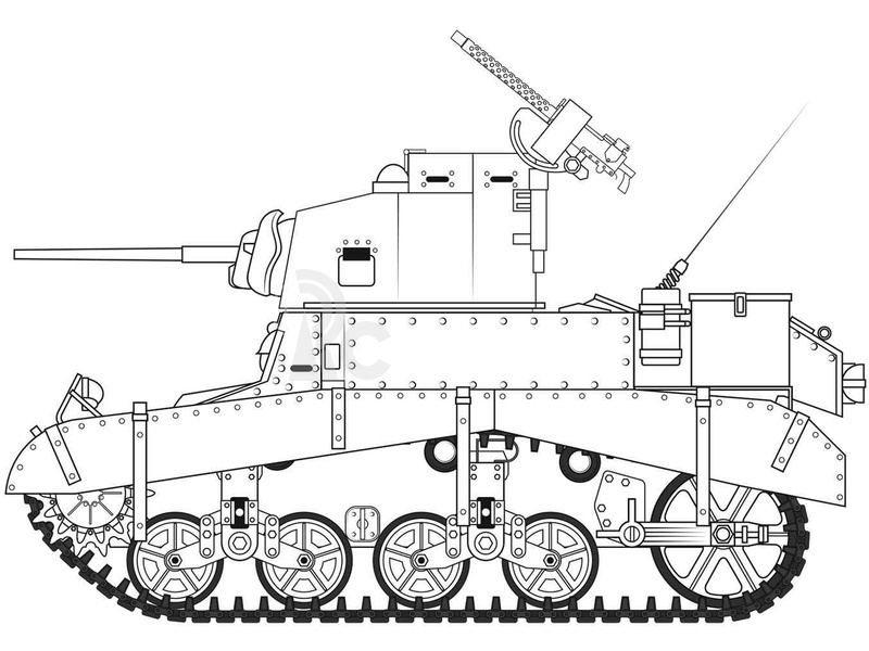 Airfix M3 Stuart, Honey (British Version) (1:35)