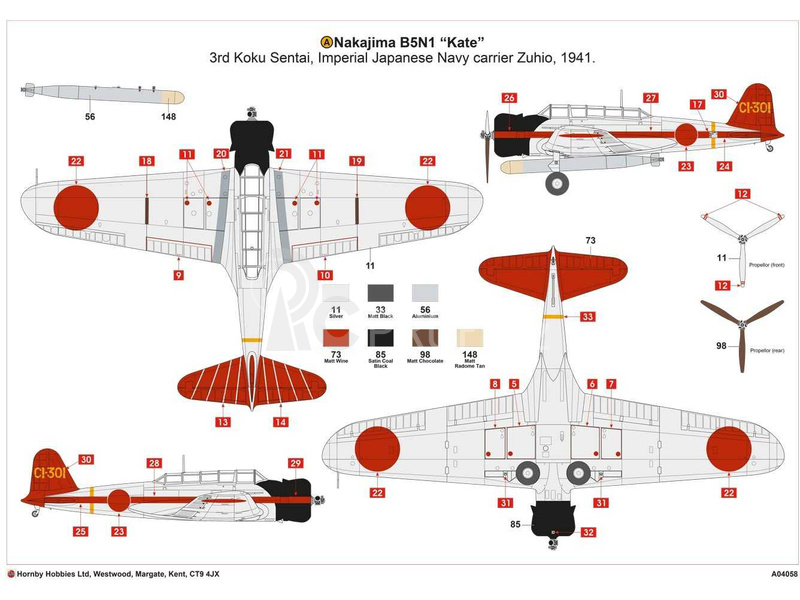 Airfix Nakajima B5N1 Kate (1:72)