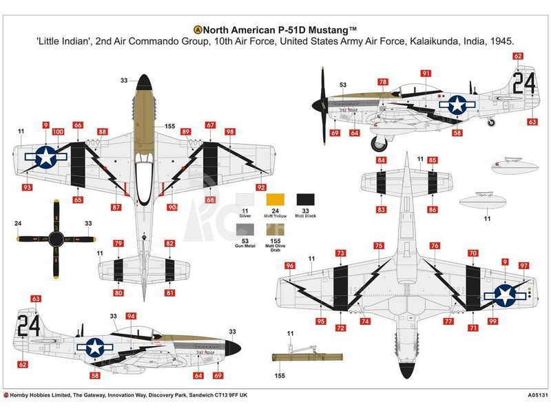 Airfix North American P-51-D Mustang (1:48)