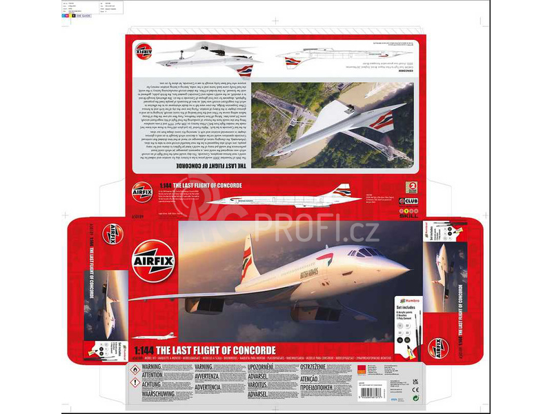 Airfix Poslední let Concorde (1:144) (Giftset)
