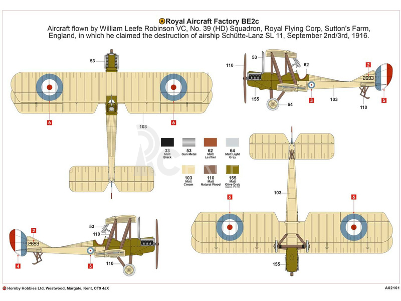 Airfix Royal Aircraft Facility BE2C (1:72)