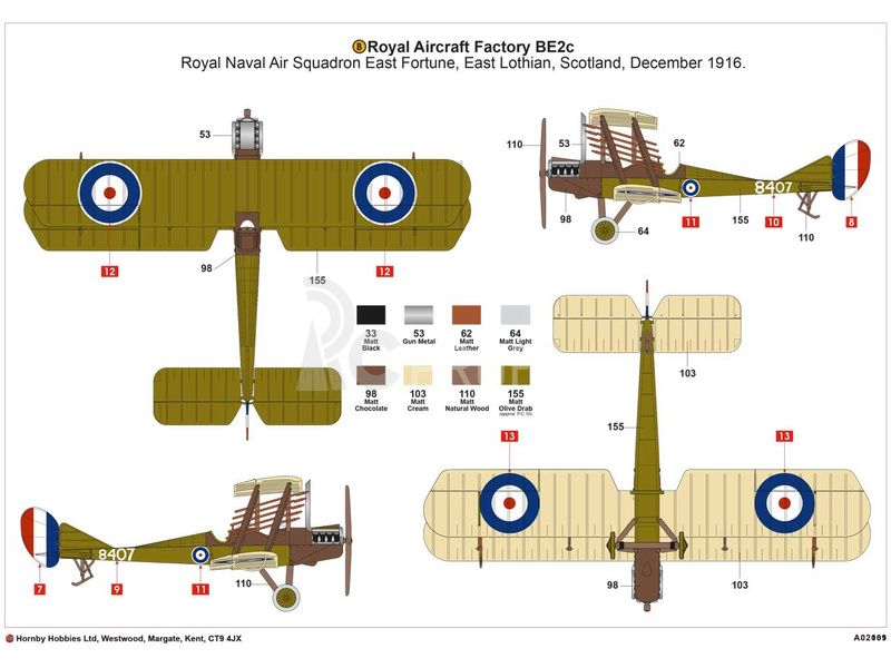 Airfix Royal Aircraft Facility BE2C (1:72)