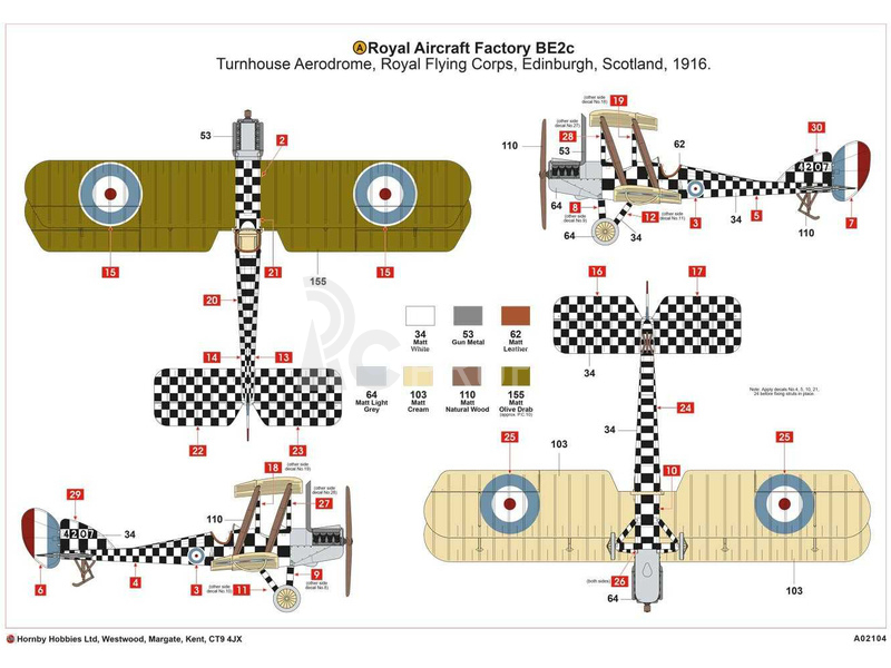 Airfix Royal Aircraft Factory BE2c Scout (1:72)