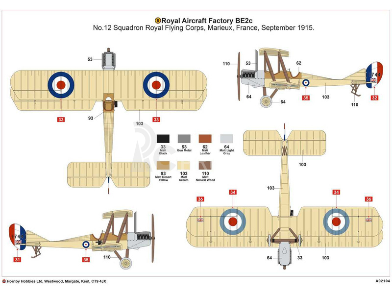 Airfix Royal Aircraft Factory BE2c Scout (1:72)