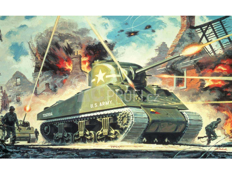 Airfix Sherman M4 Mk1 (1:76) (Vintage)