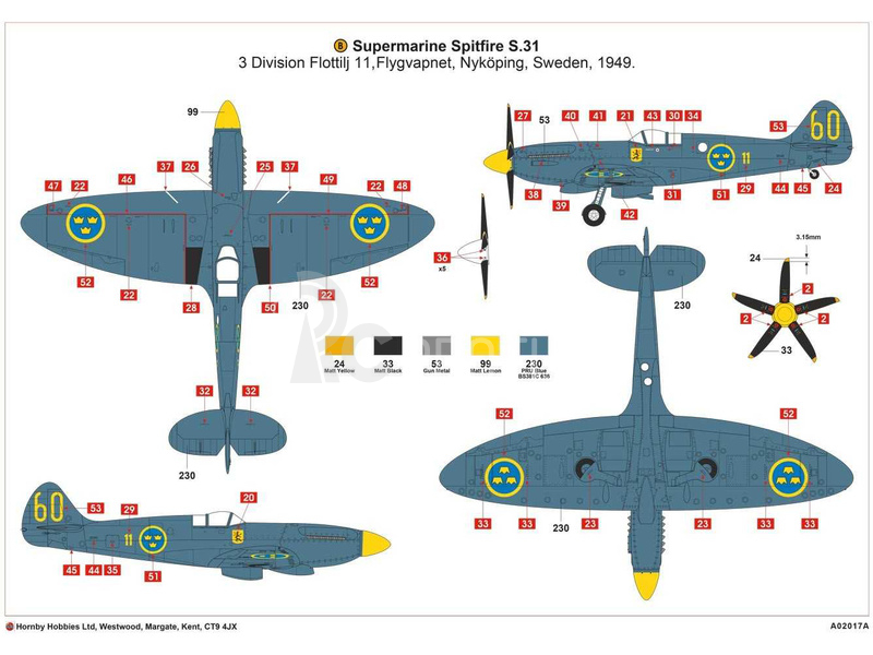 Airfix Supermarine Spitfire Pr.XIX (1:72)