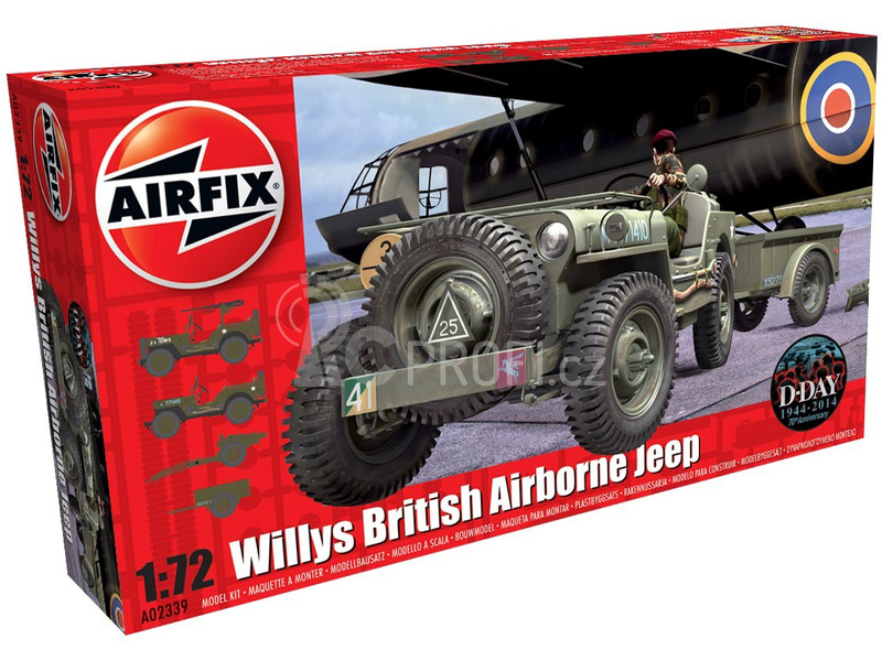 Airfix Willys Jeep, Trailer a 6PDR Gun (1:72)