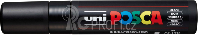 Akrylový popisovač UNI POSCA PC-17K 15mm - černá