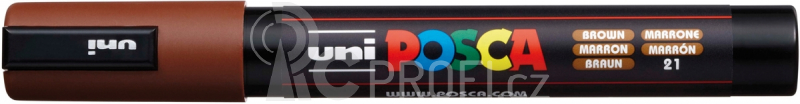 Akrylový popisovač UNI POSCA PC-5M 1,8-2,5mm - hnědá