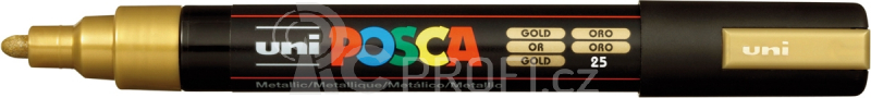Akrylový popisovač UNI POSCA PC-5M 1,8-2,5mm - zlatá