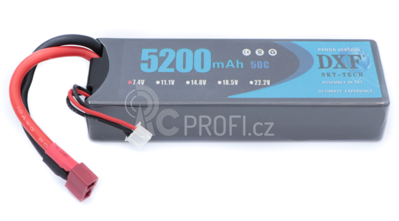 Akumulátor 7,4V 5200 mAh Li-Pol 50C/100C Dean-T