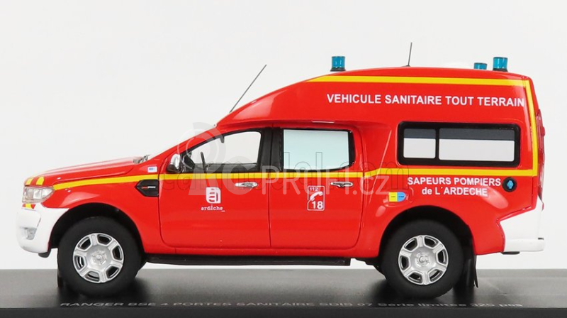 Alarme Ford USA Ranger Bse Van Sdis 07 Hasičská ambulance 2017 1:43, červená