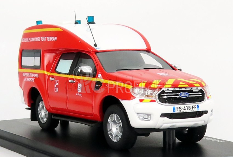Alarme Ford USA Ranger Bse Van Sdis 07 Hasičská ambulance 2017 1:43, červená