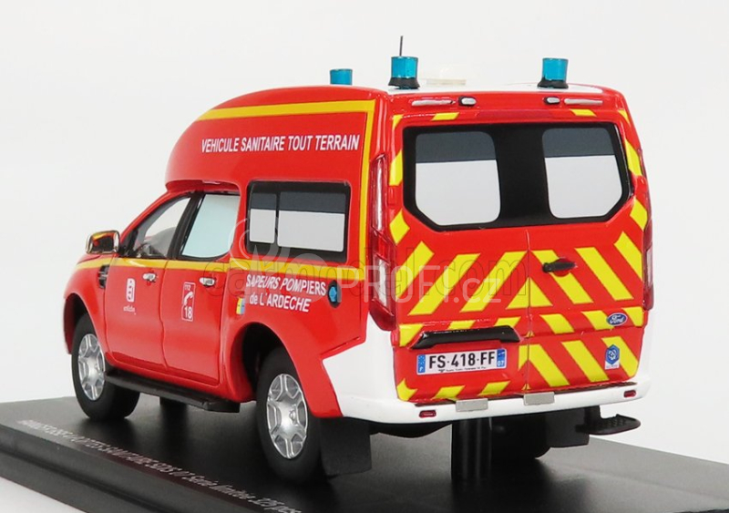 Alarme Ford USA Ranger Bse Van Sdis 07 Hasičská ambulance 2017 1:43, červená