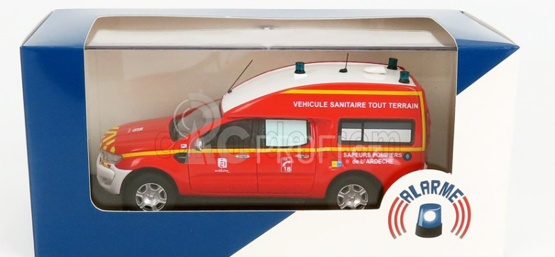 Alarme Ford USA Ranger Bse Van Sdis 07 Hasičská ambulance 2017 1:43, červená