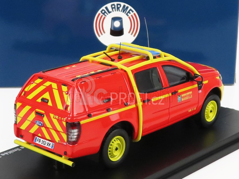 Alarme Ford USA Ranger Pick-up Double Cabine Vr-1-15 Bmpm Hasiči 2011 1:43, červená