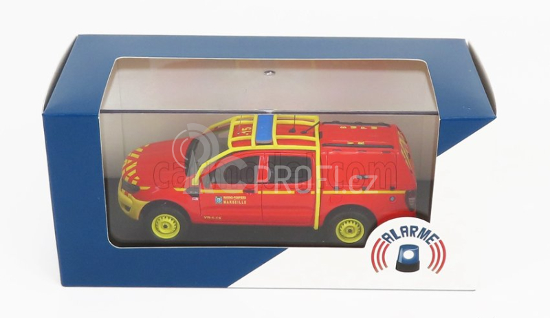 Alarme Ford USA Ranger Pick-up Double Cabine Vr-1-15 Bmpm Hasiči 2011 1:43, červená