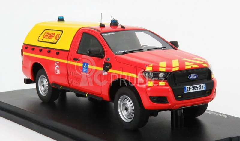 Alarme Ford USA Ranger Pick-up Hasiči 2017 1:43, červená