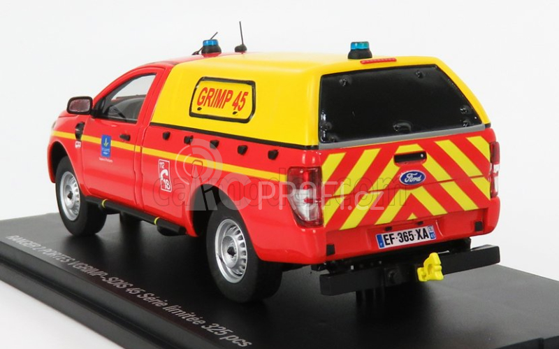 Alarme Ford USA Ranger Pick-up Hasiči 2017 1:43, červená