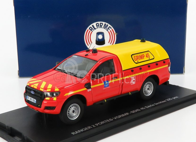 Alarme Ford USA Ranger Pick-up Hasiči 2017 1:43, červená