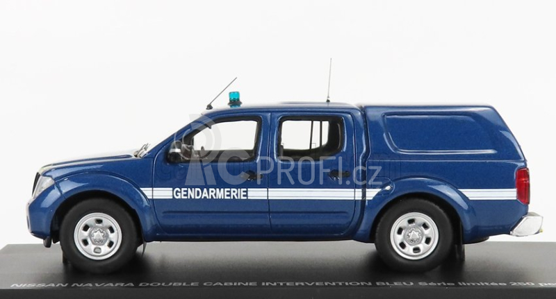 Alarme Nissan Navara Double Cabine Pick-up Closed Intervention Gendarmerie 2011 1:43 Blue