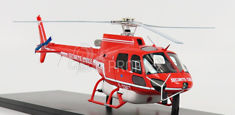 Alerte Aerospatiale As 350 Hbe Helicopter Securite Civile 1979 1:43 Red