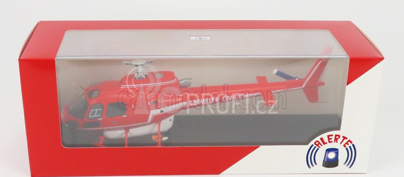 Alerte Aerospatiale As 350 Hbe Helicopter Securite Civile 1979 1:43 Red