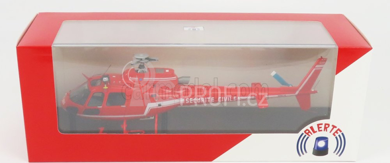 Alerte Aerospatiale As 350 Helicopter Securite Civile 1979 1:43 Red