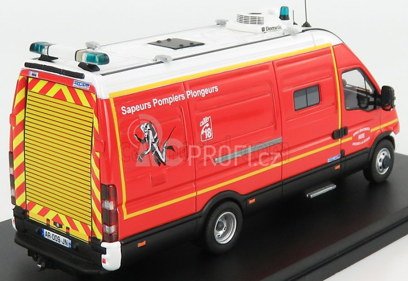 Alerte Iveco fiat New Daily 50-18 Van Sdis 36 Sapeurs Pompiers Plongeurs 2019 1:43 Červená Bílá