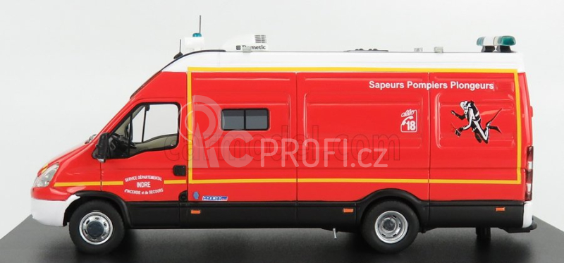 Alerte Iveco fiat New Daily 50-18 Van Sdis 36 Sapeurs Pompiers Plongeurs 2019 1:43 Červená Bílá