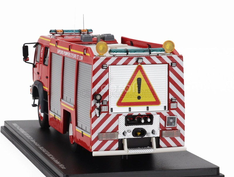 Alerte MAN Le 14.220 Tanker Truck Double Cabine Bemaex Fsr Sdis 28 Sapeurs Pompiers D'eure Et Loir 2004 1:43 Červená Šedá