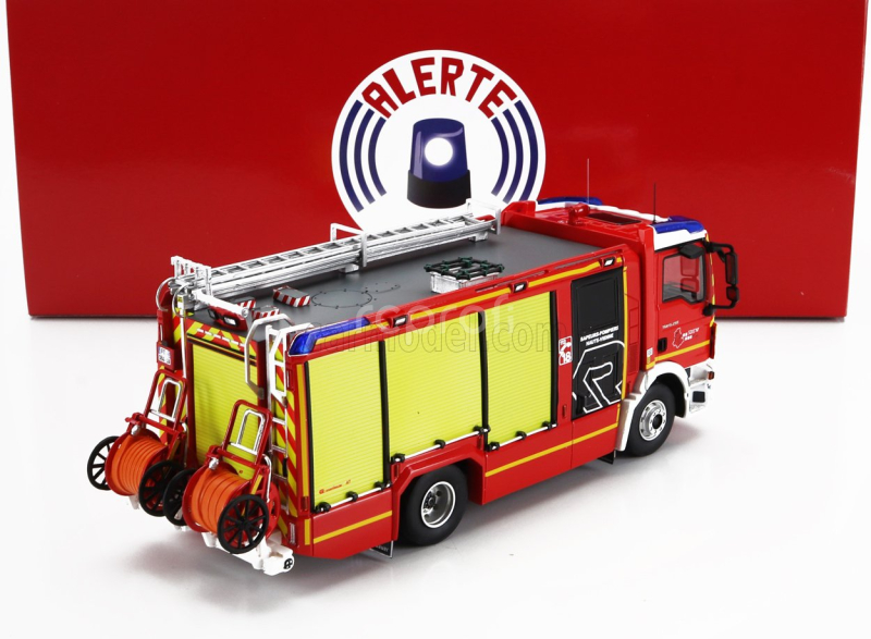 Alerte MAN Tgm 15.290 Tanker Truck Sapeurs Pompiers Ftp Rosenbauer Sdis 87 2020 1:43 Červená Žlutá Bílá
