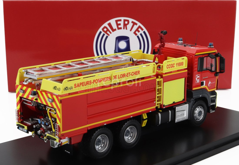 Alerte MAN Tgs 28.400 Tanker Truck Gallin Ccgc Sdis 41 Sapeurs Pompiers De Loir Et Cher 2020 1:43 Červená Žlutá