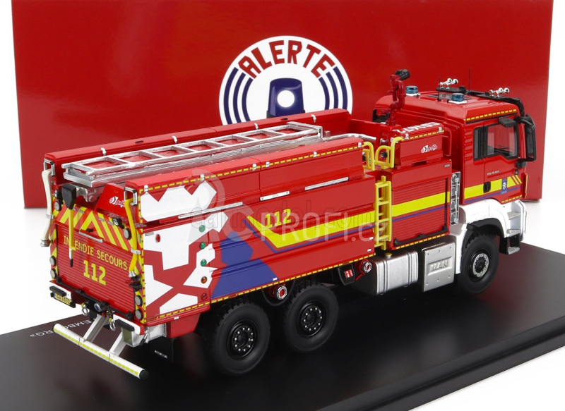 Alerte MAN Tgs 28.460 Tanker Truck Gallin Ccgc/gtlf Sapeurs Pompiers Colmar Berg Luxembourg 2020 1:43 Červená Bílá Žlutá