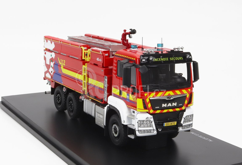 Alerte MAN Tgs 28.460 Tanker Truck Gallin Ccgc/gtlf Sapeurs Pompiers Colmar Berg Luxembourg 2020 1:43 Červená Bílá Žlutá