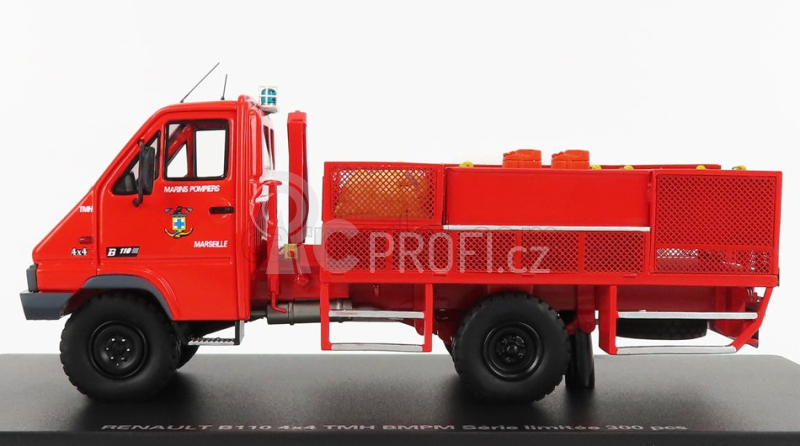 Alerte Renault B110 4x4 Truck Tmh Bmpm Sapeurs Pompiers Marines Marselle 1998 1:43 Red