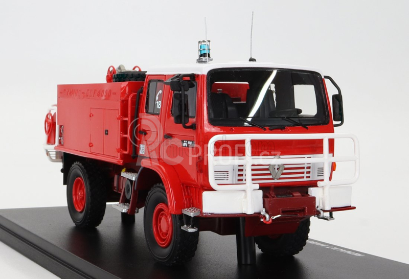 Alerte Renault M180 Tanker Truck Camiva Ccf Sdis 28 Sapeurs Pompiers 1986 1:43 Červená Bílá