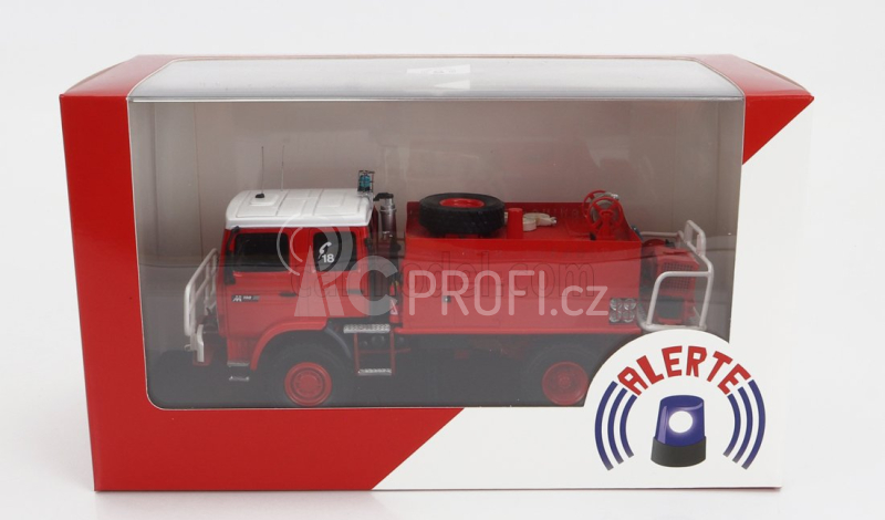 Alerte Renault M180 Tanker Truck Camiva Ccf Sdis 28 Sapeurs Pompiers 1986 1:43 Červená Bílá