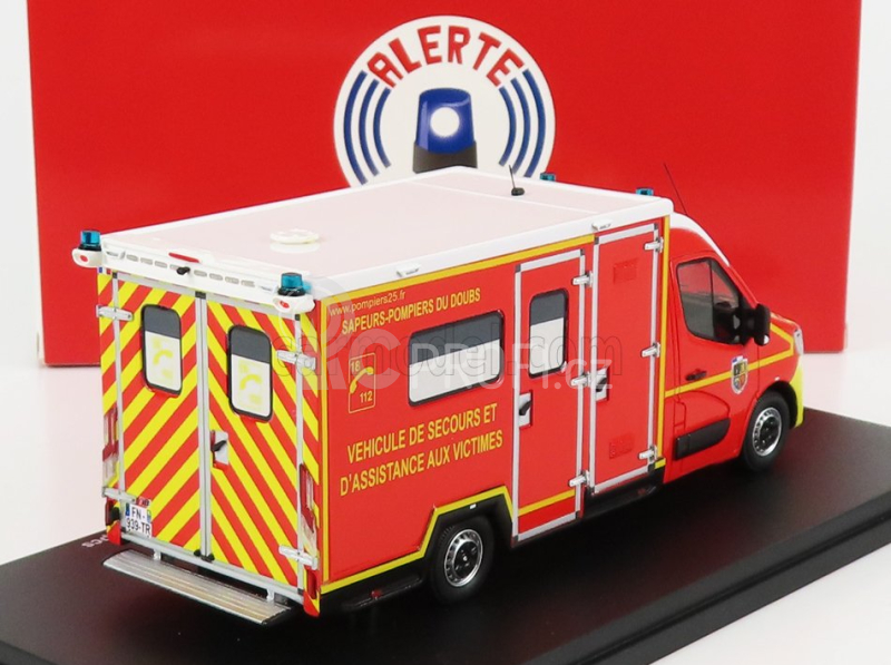 Alerte Renault Master Van Vsav Sdis 25 Hasičská ambulance 2019 1:43, červená
