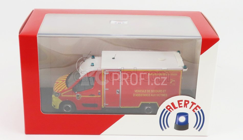 Alerte Renault Master Van Vsav Sdis 25 Hasičská ambulance 2019 1:43, červená