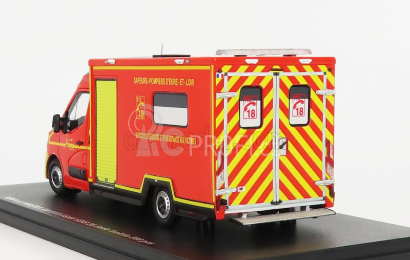 Alerte Renault Master Van Vsav Sdis 28 Hasičská ambulance 2019 1:43, červená
